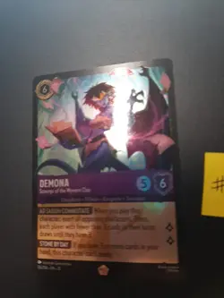 Disney Lorcana Demona-Scourge of the Wyvern Clan Card 55/204 Cold-Foil Holo #2 - Image 2