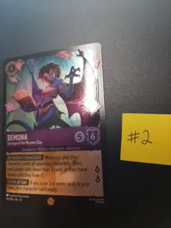 Disney Lorcana Demona-Scourge of the Wyvern Clan Card 55/204 Cold-Foil Holo #2 - Image 3