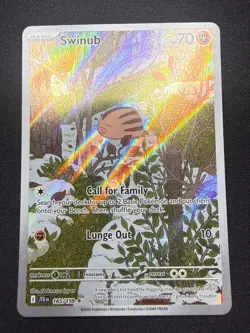Swinub 165/159 | Illustration Rare Journey Together Pokemon Card | Pack Fresh NM - Image 1
