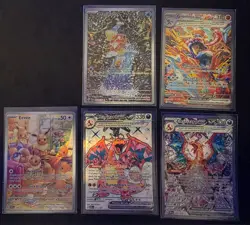 pokemon cards lot TWO CARDS - 215/193 AND 223/197 CHARIZARDS - Image 1