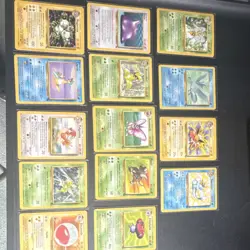 Pokemon TCG Base Set Lot 15 Cards 1999 English Wizards Magnemite Ditto Beedrill - Image 1