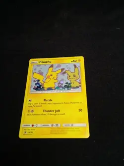 Pikachu SM162 Sun& Moon Ulta Rare Holo Black Star Pokemon Card - Image 1