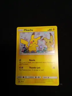 Pikachu SM162 Sun& Moon Ulta Rare Holo Black Star Pokemon Card - Image 3