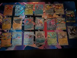 Pokemon - Lot A 20 Assorted EX and V Holo Cards NM Condition - Image 1
