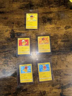 Pokemon The Movie I Choose You Cards TCG Set of 5 Ash's Pikachu Promo Sun & Moon - Image 1