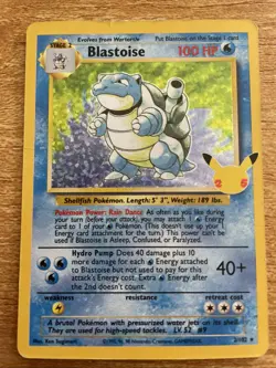 Blastoise 2/102 Holo Celebrations 25th Anniversary Pokemon Card Rare - Image 1