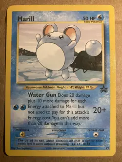 Marill Pokemon Card WoTC Black Star Promo 29 LP - Image 1