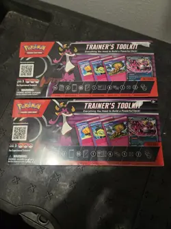 TWO Pokemon Trainer’s Toolkit – Brand New Sealed – Trainer Cards & Packs - Image 1