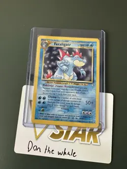 Feraligatr 004/111 Neo Genesis English Vintage Pokemon Card - Dmg - Image 1