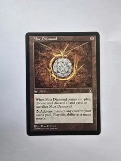 Mox Diamond Stronghold MTG Magic: The Gathering Rare Card, Vintage NM Condition - Image 1