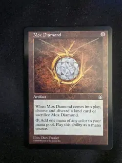 Mox Diamond Stronghold MTG Magic: The Gathering Rare Card, Vintage NM Condition - Image 3