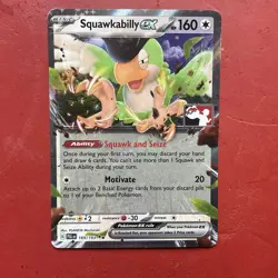 Squawkabilly EX 169/193 Stamped Play! Prize Pack Card TCG Paldea Evolved - Image 1