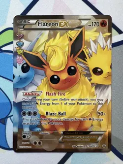 Flareon EX RC28/RC32 Generations: Radiant Collection Holo Pokemon Card - Image 3