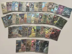 Huge Lot Of 45 Full Art Pokemon Includes Japanese And English Cards - Image 1