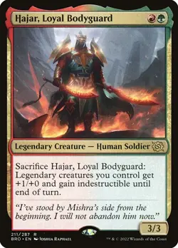 Hajar, Loyal Bodyguard Foil - The Brothers' War MTG-NM - Image 1