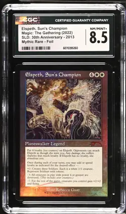ELSPETH, SUN'S CHAMPION Secret Lair Foil Mythic CGC 8.5 MTG [Nostalgium] - Image 1