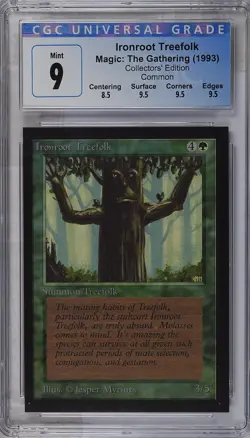 IRONROOT TREEFOLK Collectors Ed CGC 9 MTG [Nostalgium] - Image 1