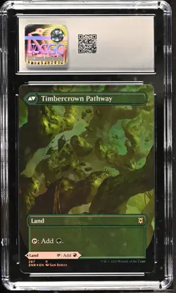 CRAGCROWN PATHWAY Zendikar Rising Borderless Foil Rare CGC 8.5 MTG [NOS] - Image 2