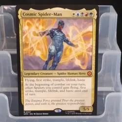 Magic: The Gathering Cosmic Spider-Man Legendary Creature WUBRG Marvel 0127 2025 - Image 1