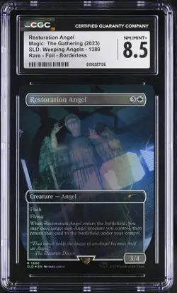 RESTORATION ANGEL Secret Lair Foil Rare CGC 8.5 MTG [Nostalgium] - Image 1