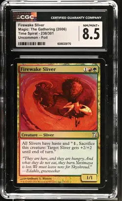 FIREWAKE SLIVER Time Spiral Foil U CGC 8.5 MTG [Nostalgium] - Image 1