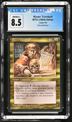 RIVEN TURNBULL *Italian* Legends U CGC 8.5 MTG EDH [Nostalgium] - Image 1