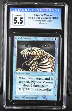 PSYCHIC VENOM Alpha C CGC 5.5 MTG [Nostalgium] - Image 1