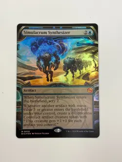 SIMULACRUM SYNTHESIZER (SHOWCASE) BIG SCORE FOIL BORDERLESS MTG SINGLE ARTIFACT - Image 1