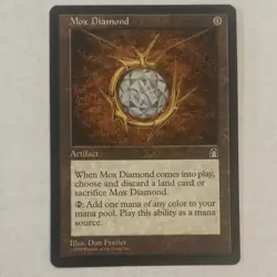 MTG NM Mox Diamond Stronghold Artifact Rare Dan Frazier Near Mint - Image 3