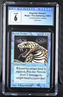 PSYCHIC VENOM Alpha C CGC 6 MTG [Nostalgium] - Image 1