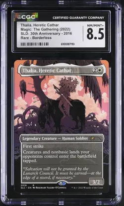 THALIA, HERETIC CATHAR Secret Lair Rare CGC 8.5 MTG EDH [Nostalgium] - Image 1