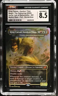 SNAPDAX, APEX OF THE HUNT Ikoria: Lair of Behemoths Foil Mythic CGC 8.5 MTG EDH - Image 1