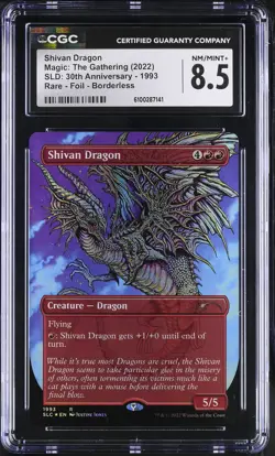 SHIVAN DRAGON Secret Lair Foil Rare CGC 8.5 MTG [Nostalgium] - Image 1