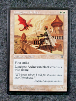Longbow Archer - Vision - Magic The Gathering NM/M (Never Played)......(DS3D1K3) - Image 1