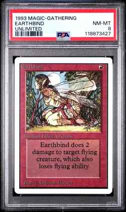 EARTHBIND Unlimited C PSA 8 MTG [Nostalgium] - Image 1
