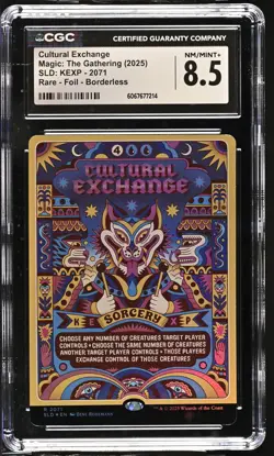 CULTURAL EXCHANGE Secret Lair Foil Rare CGC 8.5 MTG [Nostalgium] - Image 1