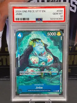 2024 One Piece ST17 English Jinbe P-030 PSA 10 GEM MINT - Image 1