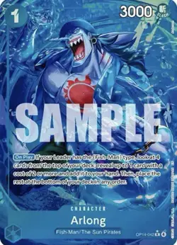 Arlong OP14-042 One Piece TCG ENGLISH FREE WORLDWIDE SHIPPING - Image 1