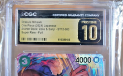 One Piece ST12-003 Dracule Mihawk SR (Graded CGC Pristine 10) - Image 3