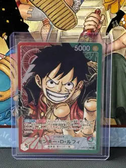 One Piece OP01-03 Romance Dawn Luffy Alt Art Leader Japanese Mint Condition - Image 1