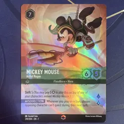 2023 Disney Lorcana Mickey Mouse Artful Rogue - Enchanted 210/204 First Chapter - Image 1