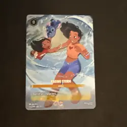 ✨ Enchanted Disney Lorcana TCG Winterspell - Raging Storm - 225/204 Alt Art Foil - Image 1