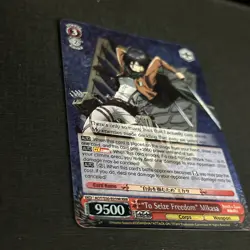 Weiss Schwarz Attack on Titan Vol. 2 "To Seize Freedom" Mikasa RRR - Pack Fresh - Image 3