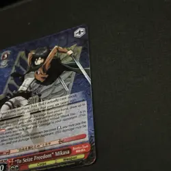 Weiss Schwarz Attack on Titan Vol. 2 "To Seize Freedom" Mikasa RRR - Pack Fresh - Image 4