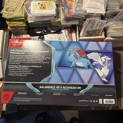 POKEMON TCG SALAMENCE EX & RESHIRAM EX PREMIUM COLLECTION BOX FACTORY SEALED NEW - Image 3