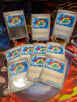 Lot of 10 Pokemon TCG Poke Pad Trainer-Cards English See Photos NICE !! - Image 1
