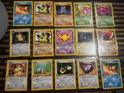 Pokemon TGC - 1999 1st Edition Team Rocket - Lot of 15 Cards - Common/Uncommon - Image 1