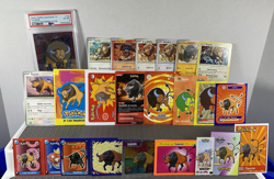 Pokemon Lot of Cards and Stickers PSA Slab Tauros #128 Tauros Only Lot of 23 - Image 1