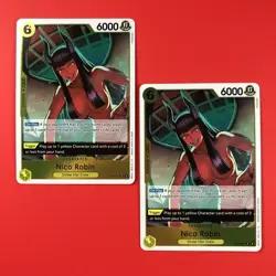 One Piece CCG | (Nico Robin | OP09-107) x2 | Playset English Card TCG Rare Foil - Image 1