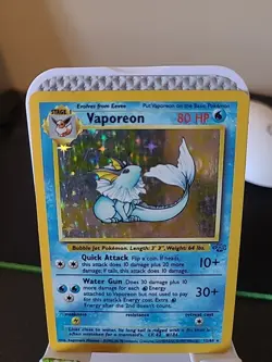 Vaporeon - 12/64 - Pokemon Jungle Unlimited Holo Rare Card WOTC MP - Image 1